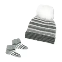 3 Stories Trading Company Baby Knit Hat & Booties - 3 Pieces