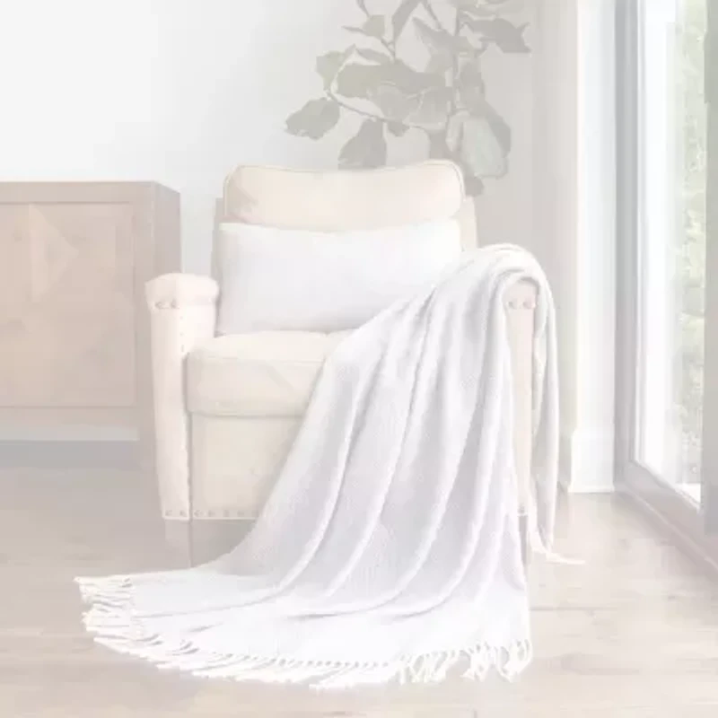 Casual Comfort Herringbone Lightweight Throw