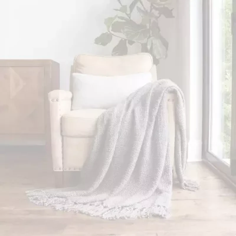 Casual Comfort Slub Yarn Washable Midweight Throw