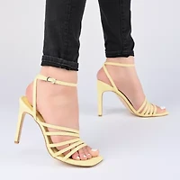 Journee Collection Louella Womens Round Open Toe Stiletto Heel Pumps