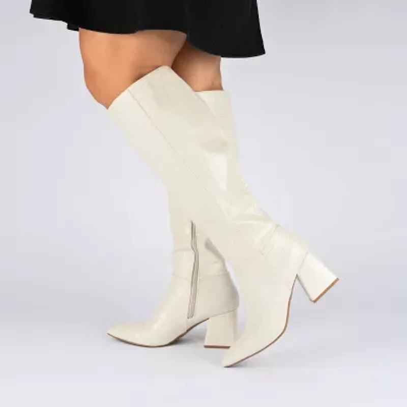 Journee Collection Womens Landree Block Heel Riding Boots