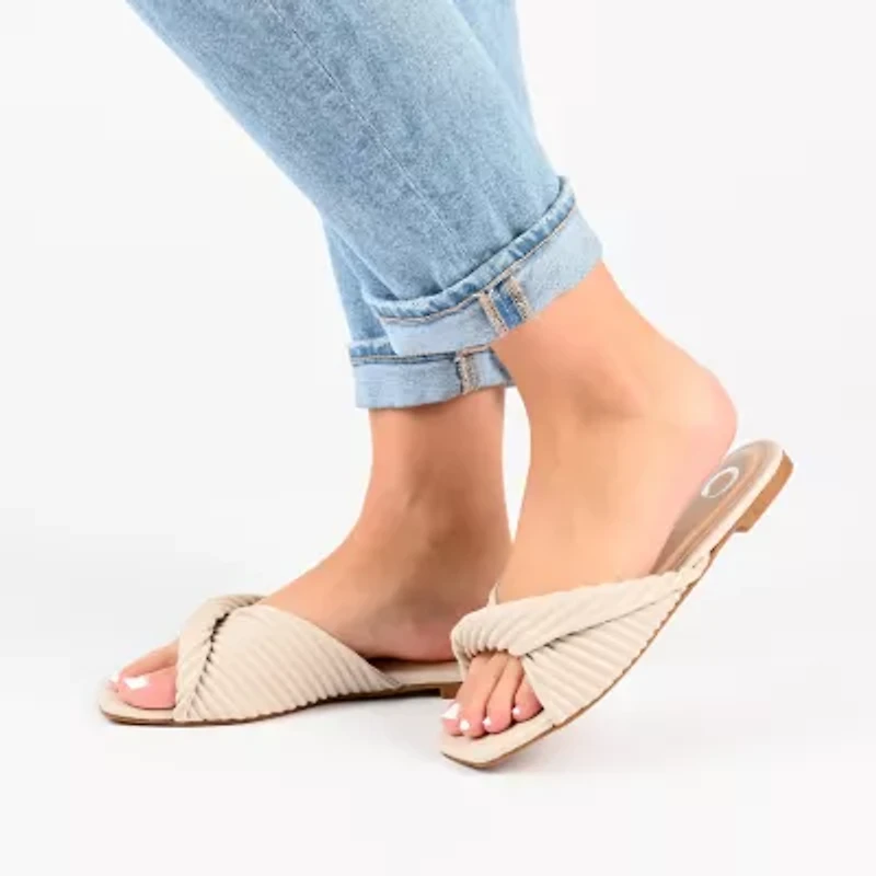 Journee Collection Womens Emalynn Flat Sandals