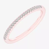 G-H / Si1-Si2) Womens 1/ CT. T.W. Lab Grown White Diamond 14K Rose Gold Wedding Band
