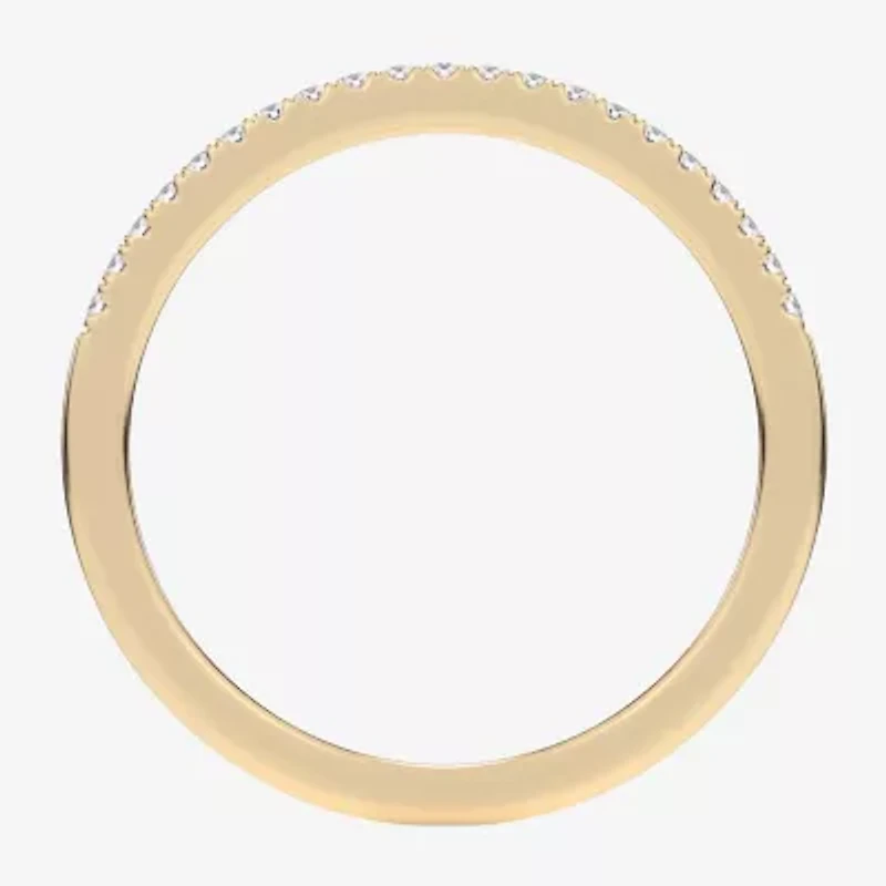G-H / Si1-Si2) Womens 1/ CT. T.W. Lab Grown White Diamond 14K Gold Wedding Band