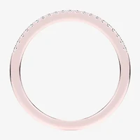 G-H / Si1-Si2) Womens 1/ CT. T.W. Lab Grown White Diamond 14K Rose Gold Wedding Band