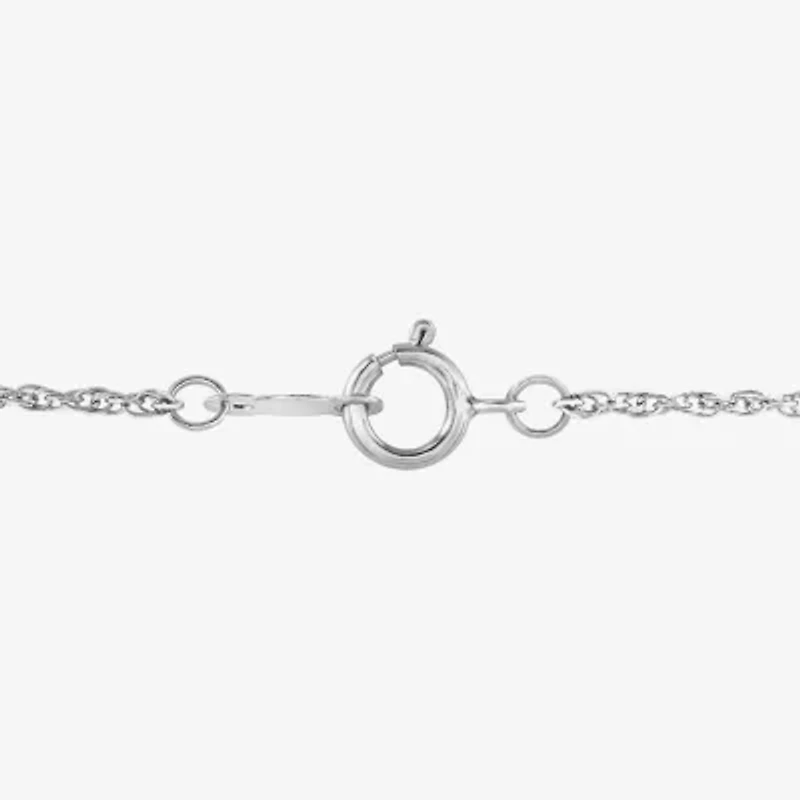 Yes, Please! Womens Lab Created Red Ruby Sterling Silver Heart 18 Inch Pendant Necklace