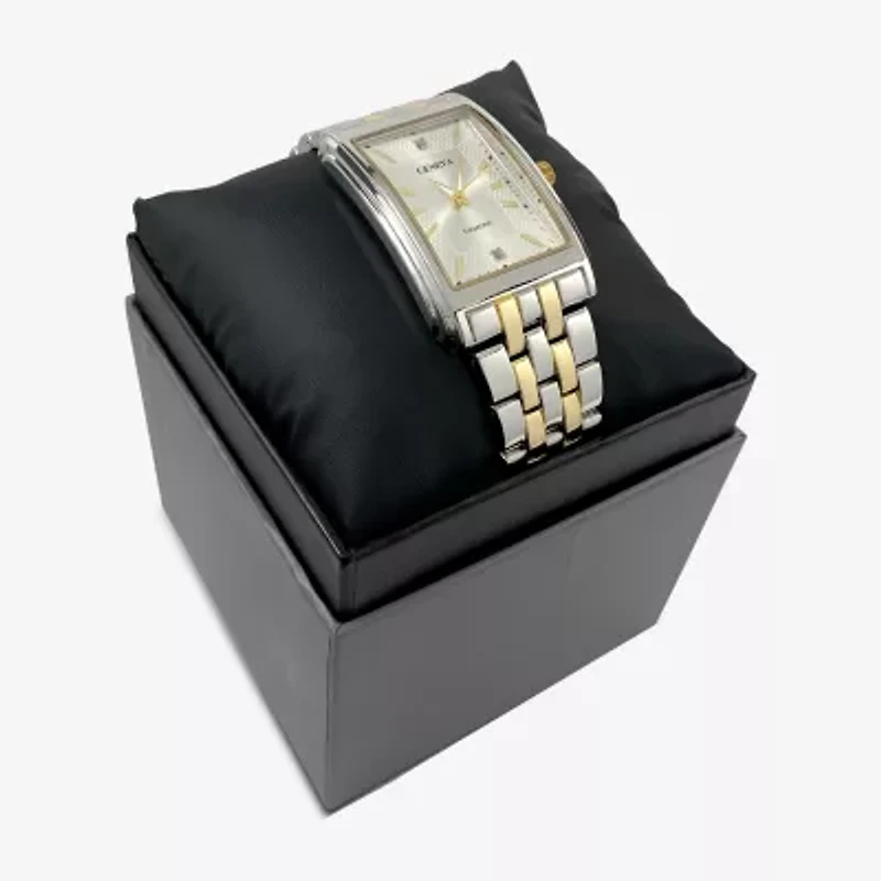 Geneva Mens Two Tone Bracelet Watch Mac8156jc