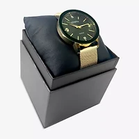 Geneva Mens Gold Tone Bracelet Watch Mac8157jc