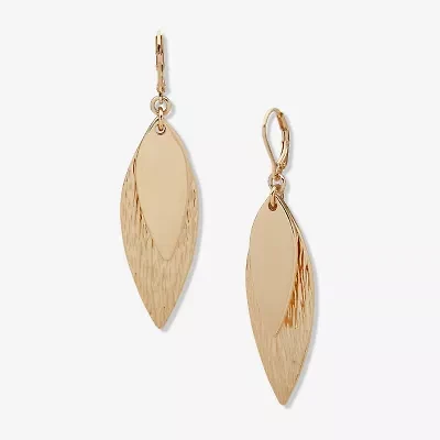 Worthington Gold Tone Womens Drop Earrings