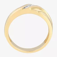 (F / Vs2) Mens 7MM 1/2 CT. T.W. Lab Grown White Diamond 10K Gold Wedding Band