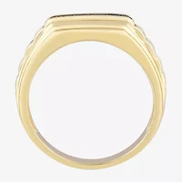 Mens 8MM 1/4 CT. T.W. Natural Champagne Diamond 10K Gold Wedding Band