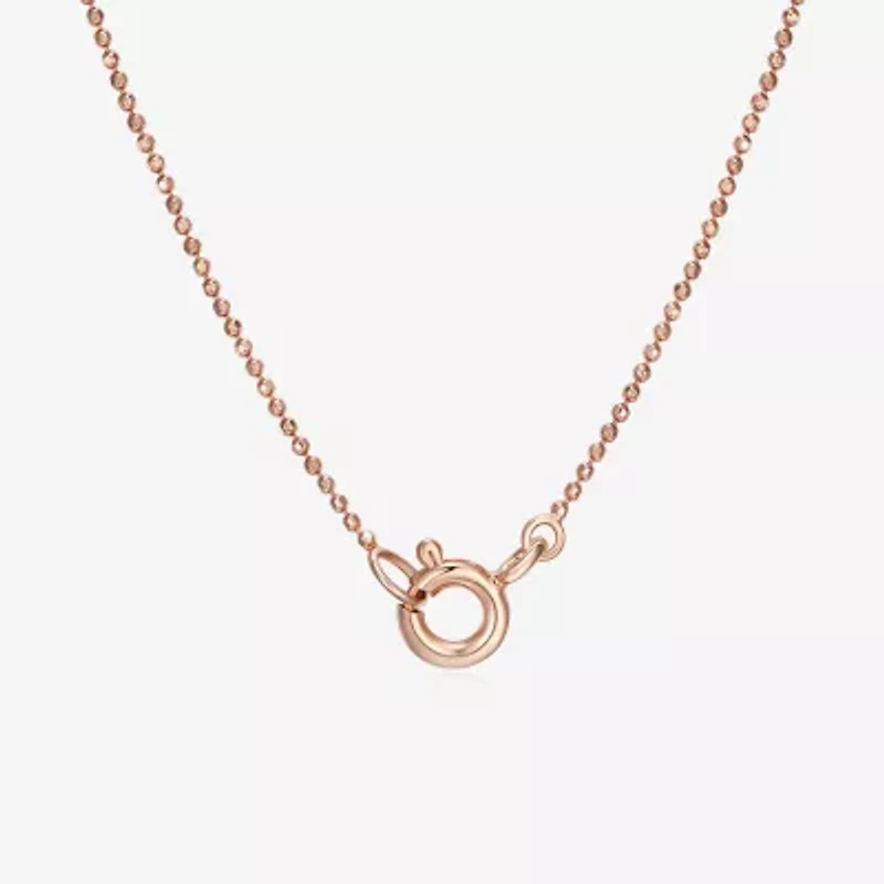 Womens Purple Amethyst 14K Rose Gold Over Silver 18 Inch Chevron Necklace