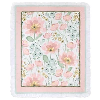 The Peanutshell Organic Wildflower 4-pc. Crib Bedding Set