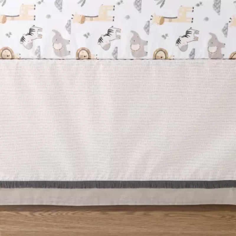 The Peanutshell Organic Sarari  Serenity 4-pc. Crib Bedding Set