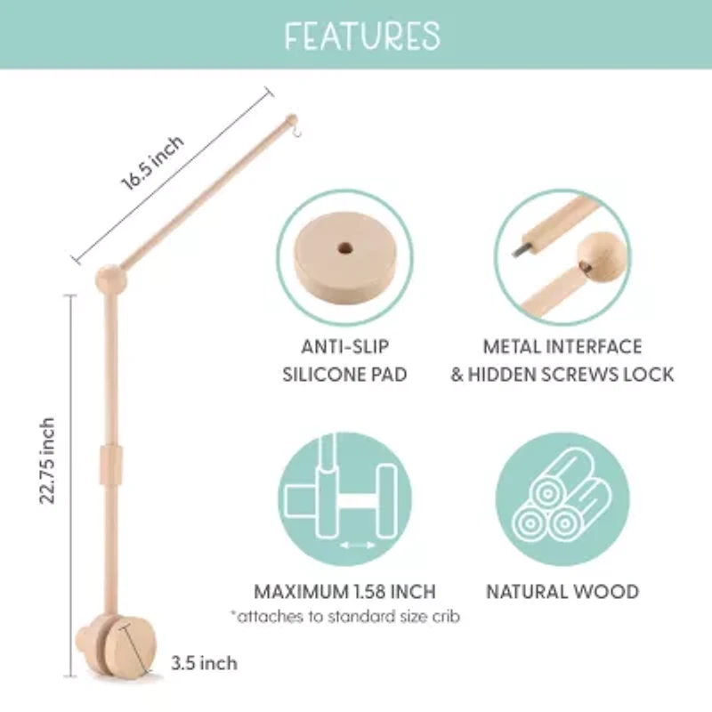 The Peanutshell Wildflower Baby Mobile