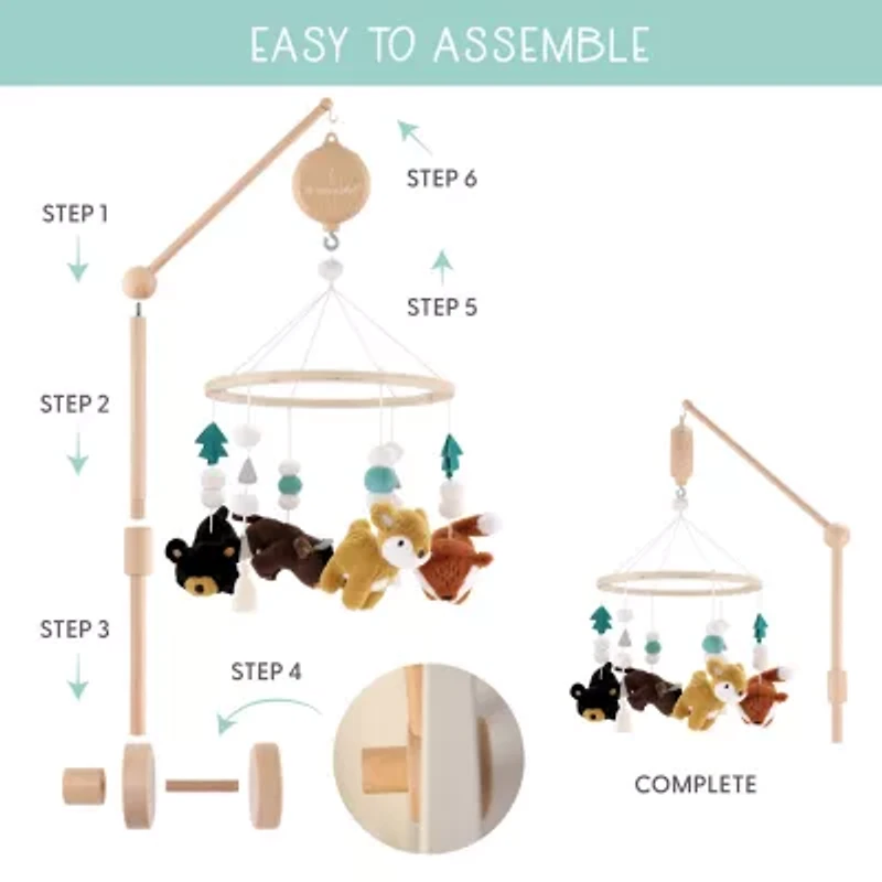 The Peanutshell Western Woods Baby Mobile