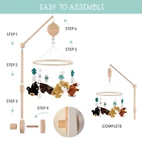 The Peanutshell Western Woods Baby Mobile