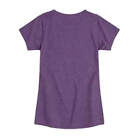 Disney Collection Little & Big Kid Girls Crew Neck Short Sleeve Regular Fit Tinker Bell Graphic T-Shirt