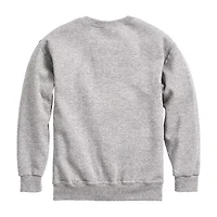 Disney Collection Little & Big Kid Girls Crew Neck Long Sleeve Alice Wonderland Sweatshirt