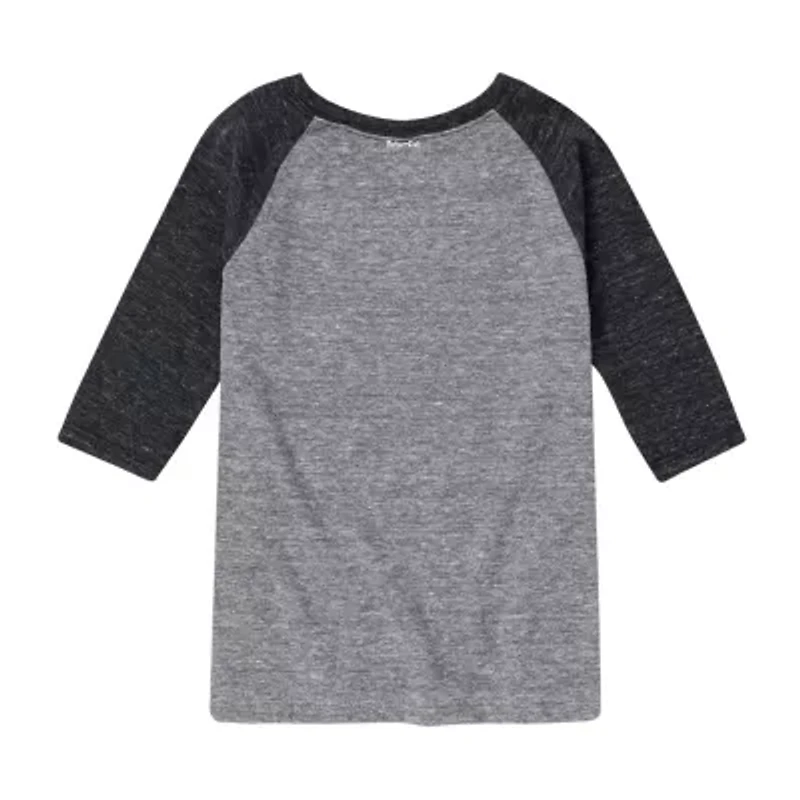 Disney Collection Monsters At Work Little & Big Kid Boys Crew Neck 3/4 Sleeve Regular Fit Graphic T-Shirt