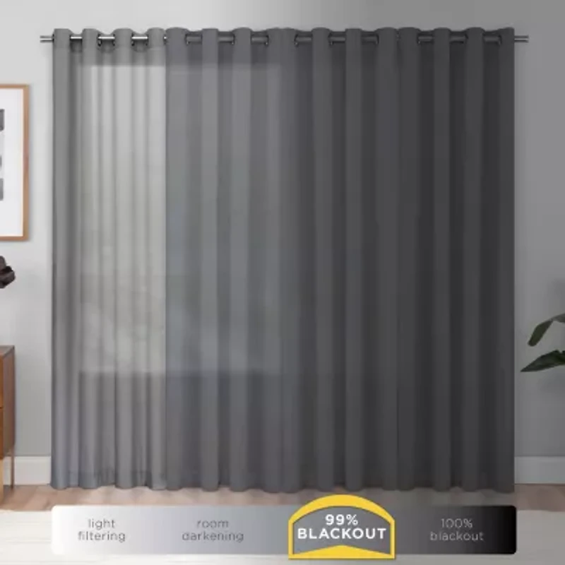 Eclipse Kendall Kids Thermaback Rod Pocket Energy Saving Blackout Single Curtain Panel
