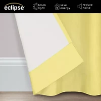 Eclipse Kendall Kids Thermaback Rod Pocket Energy Saving Blackout Single Curtain Panel
