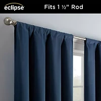 Eclipse Kendall Kids Thermaback Rod Pocket Energy Saving Blackout Single Curtain Panel