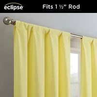 Eclipse Kendall Kids Thermaback Rod Pocket Energy Saving Blackout Single Curtain Panel