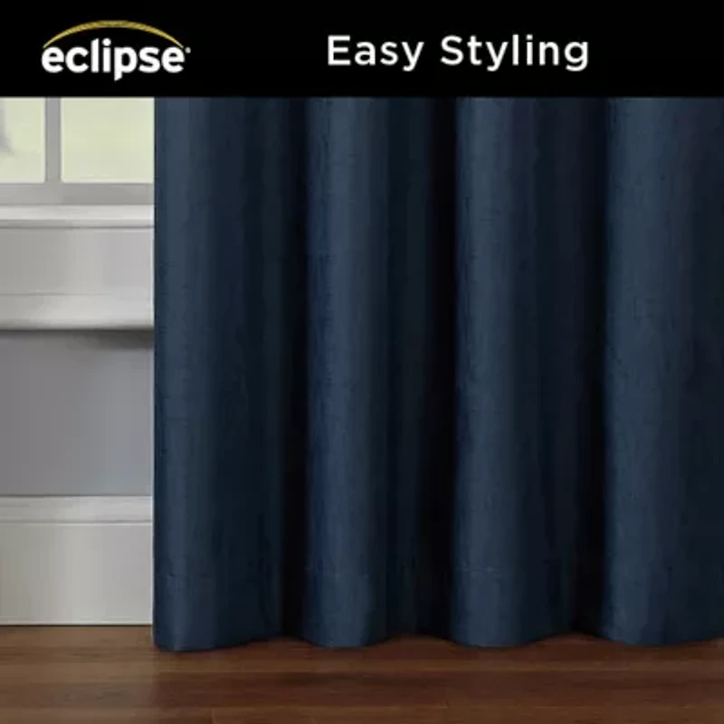 Eclipse Kendall Kids Thermaback Rod Pocket Energy Saving Blackout Single Curtain Panel