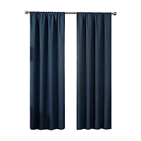 Eclipse Kendall Kids Thermaback Rod Pocket Energy Saving Blackout Single Curtain Panel