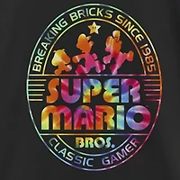 Little & Big Kid Girls Crew Neck Short Sleeve Regular Fit Super Mario Graphic T-Shirt