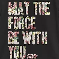 Little & Big Kid Girls Crew Neck Short Sleeve Regular Fit Star Wars Graphic T-Shirt