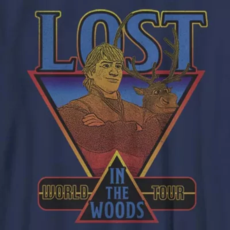 Little & Big Kid Boys Crew Neck Short Sleeve Slim Fit Frozen Graphic T-Shirt