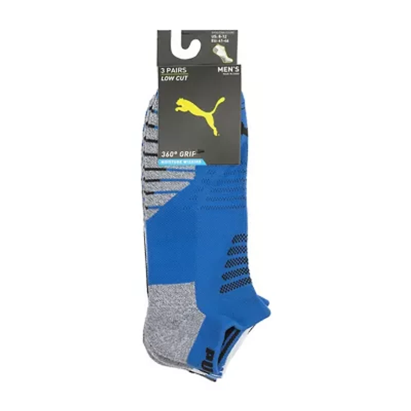 PUMA Mens Multi-Pack 3 Pair Low Cut Socks