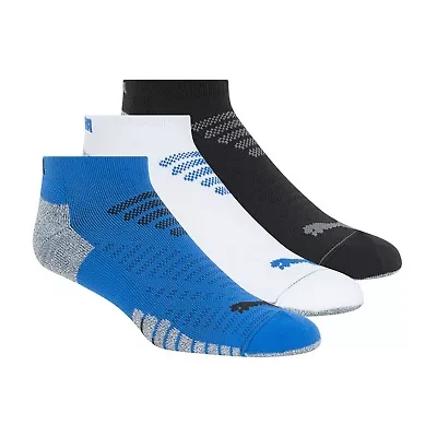 PUMA Mens Multi-Pack 3 Pair Low Cut Socks