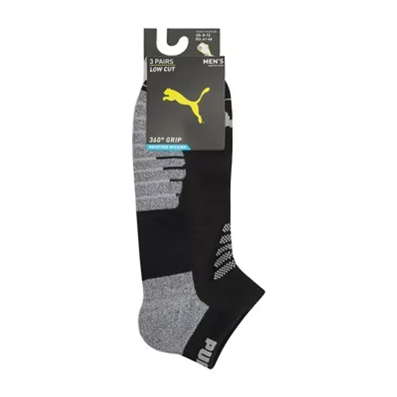 PUMA Mens Multi-Pack 3 Pair Low Cut Socks