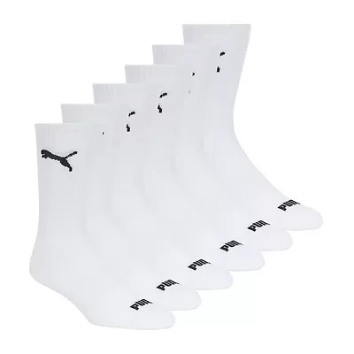 PUMA Mens 6 Pair Crew Socks
