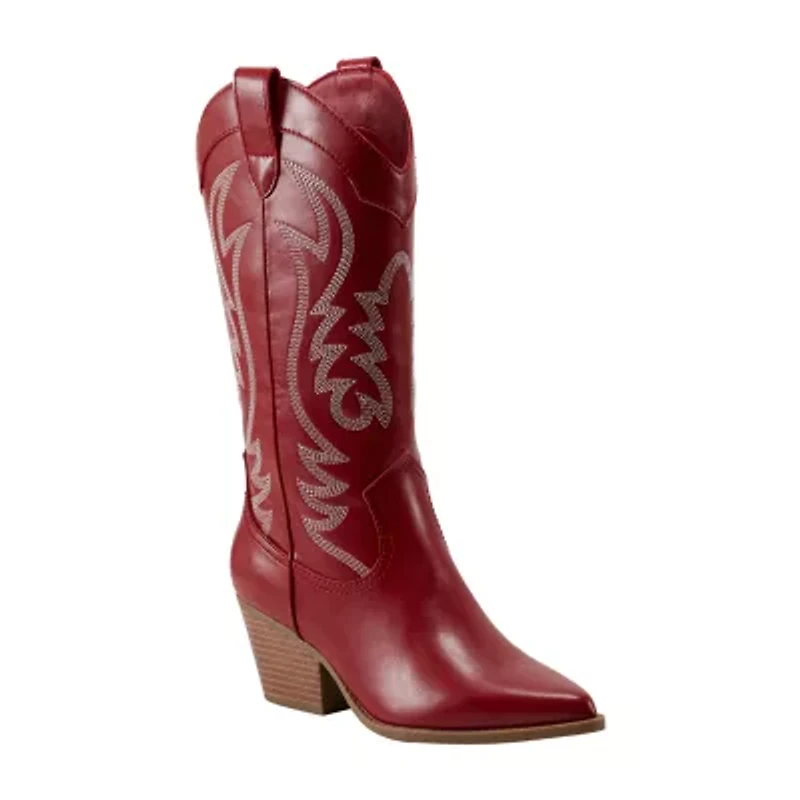Indigo Rd. Womens Alleycat Flat Heel Cowboy Boots