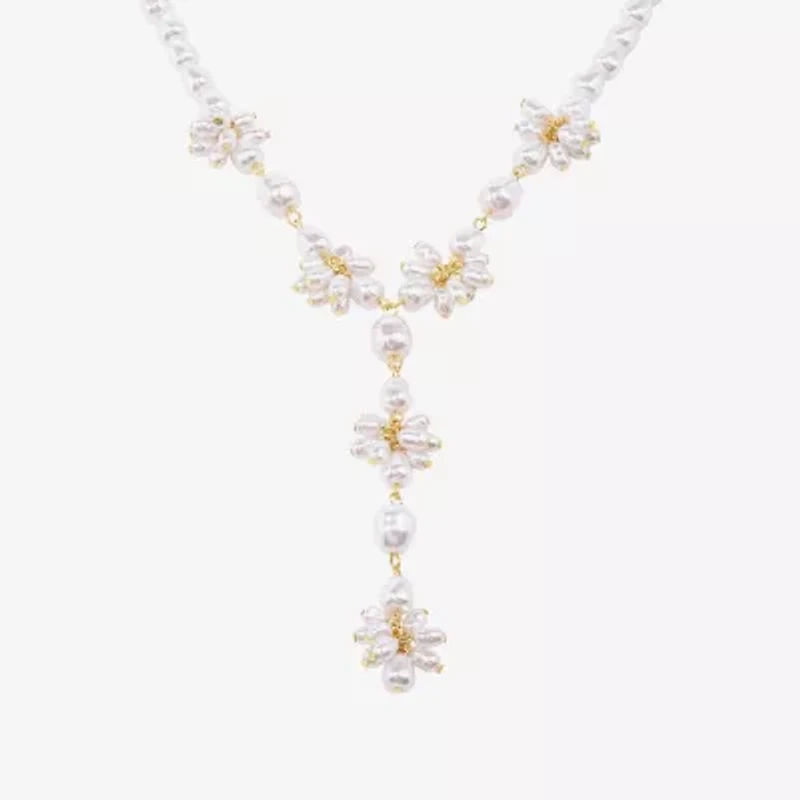 Bijoux Bar Gold Tone Womens 16 Inch Y Necklace