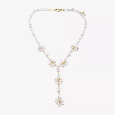 Bijoux Bar Gold Tone Womens 16 Inch Y Necklace