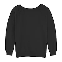 Wednesday I'Ve Got A Thing For You Womens Crew Neck Long Sleeve Juniors Sweatshirt