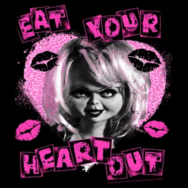 Chucky Eat Your Heart Out Tee Womens Juniors Crew Neck Short Sleeve Regular Fit Graphic T-Shirt
