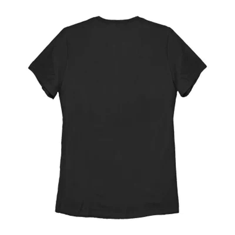 It Candy Corny Hearts Tee Womens Juniors Crew Neck Short Sleeve Regular Fit Graphic T-Shirt