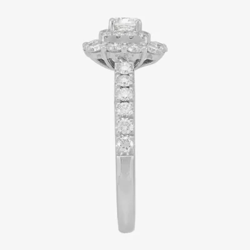 Limited Quantities! Womens 1 1/2 CT. T.W. Natural White Diamond 14K White Gold Engagement Ring