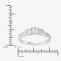 Limited Quantities! Womens 1/ CT. T.W. Natural White Diamond 10K White Gold Engagement Ring