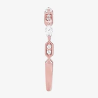 Limited Quantities! Womens 1/5 CT. Natural White Diamond 10K Rose Gold Band