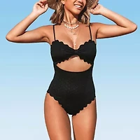 CUPSHE Swimwear Womens Easy-on + Easy-off One Piece Swimsuit