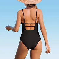 CUPSHE Swimwear Womens Easy-on + Easy-off One Piece Swimsuit