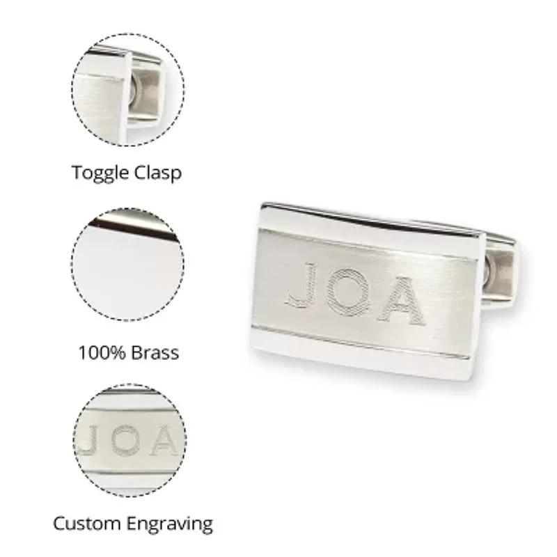Personalized Stainless Steel Cuff Links