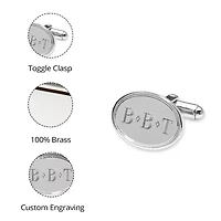 Personalized Oval Cuff Links
